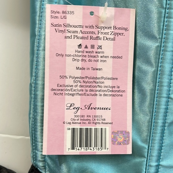 NWT Leg Avenue Betty Corset. Style 86335 - Picture 3 of 6